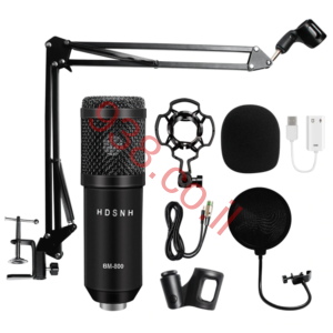 MICROPHONE + V8 MIX מקצועי כולל פילטרים ומיקסר