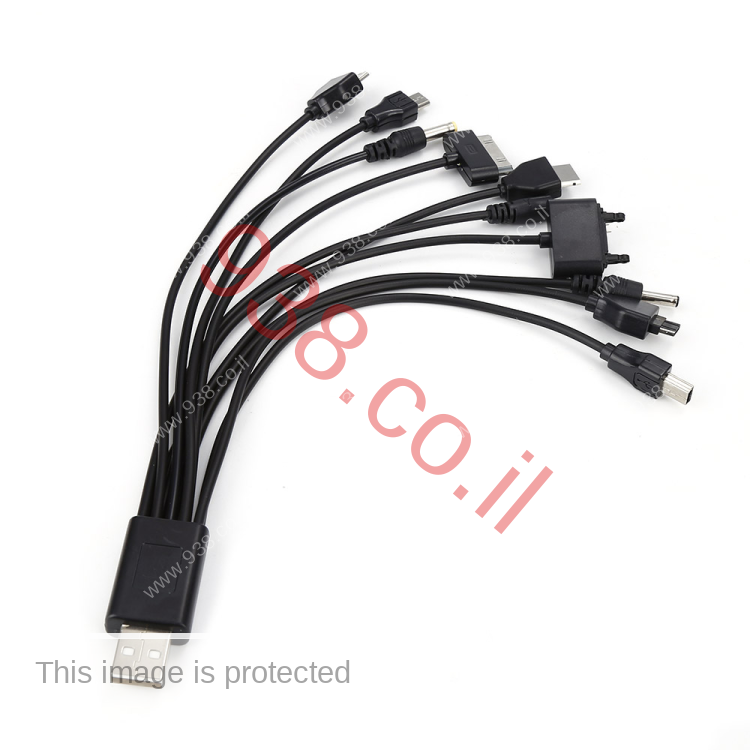 USB CABLE X10 מחברים שונים