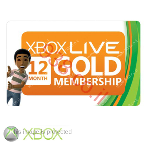 כרטיס Xbox Live 12-Month Gold Membership