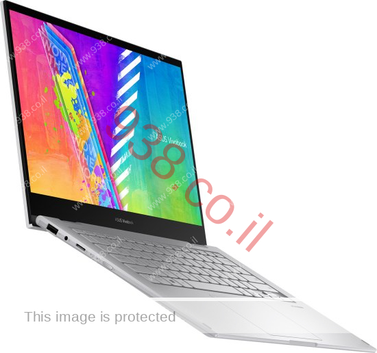 מחשב נייד אסוס מסך מגע מתהפך TP140KA N4500 LED14 128SSD 4GDDR WIN11 SILVER 1YEAR WARRNTY