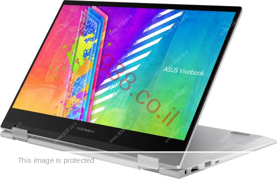 מחשב נייד אסוס מסך מגע מתהפך TP140KA N4500 LED14 128SSD 4GDDR WIN11 SILVER 1YEAR WARRNTY