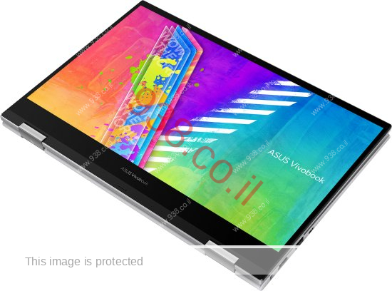 מחשב נייד אסוס מסך מגע מתהפך TP140KA N4500 LED14 128SSD 4GDDR WIN11 SILVER 1YEAR WARRNTY