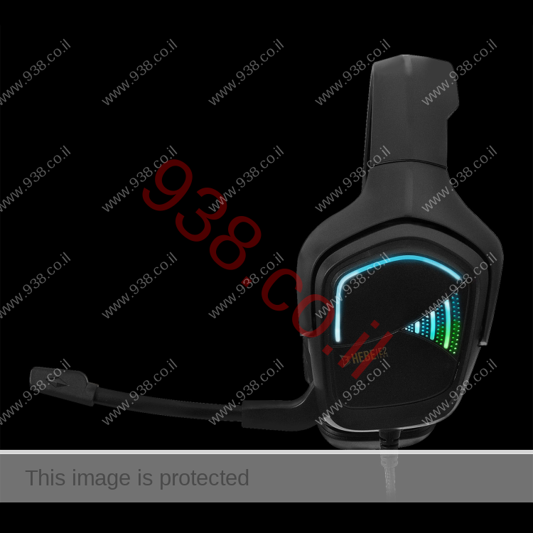 אוזניות גיימינג HEBE-E2 עם RGB חיבור PL