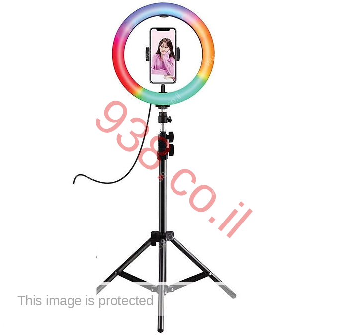 חצובה RGB רינג לייט - משנה צבעים 33 ס"מ