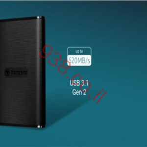 כונן SSD חיצוני Transcend ESD270C SSD USB 3.1 Type-C TS1TESD270C - נפח 1TB - צבע שחור