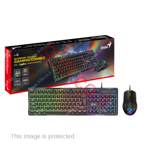 סט מקלדת ועכבר גיימינג GENIUS SCORPION KM-GX6