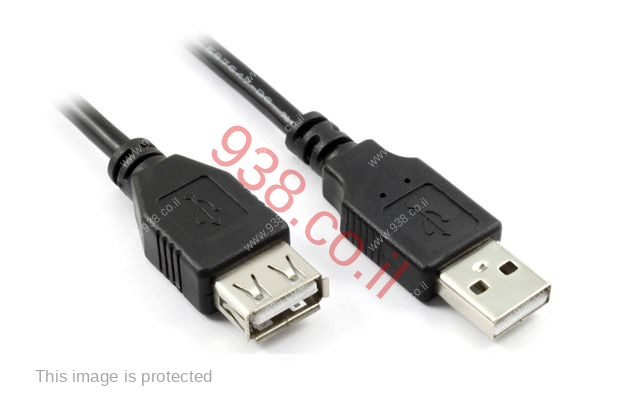 מאריך USB באורך חצי מטר