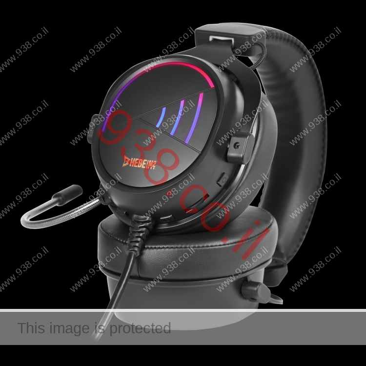 אוזניות גיימינג HEBE-M2 עם RGB חיבור USB