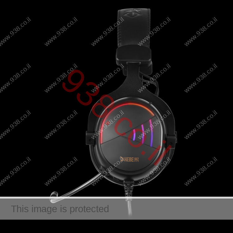 אוזניות גיימינג HEBE-M2 עם RGB חיבור USB