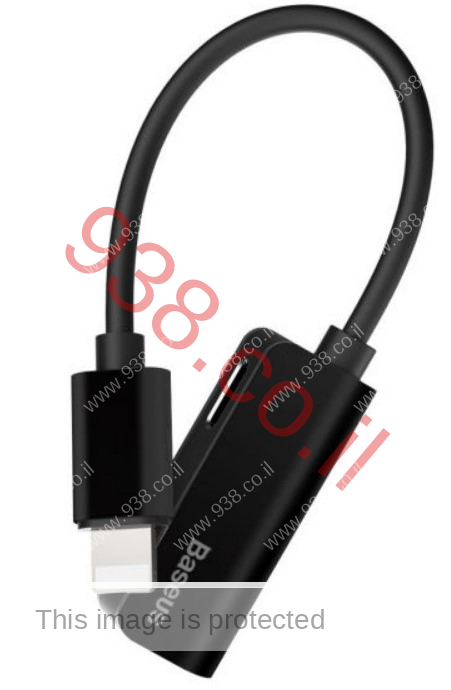 מתאם אוזניות לטלפון עם מפצל טעינה TYPE-C